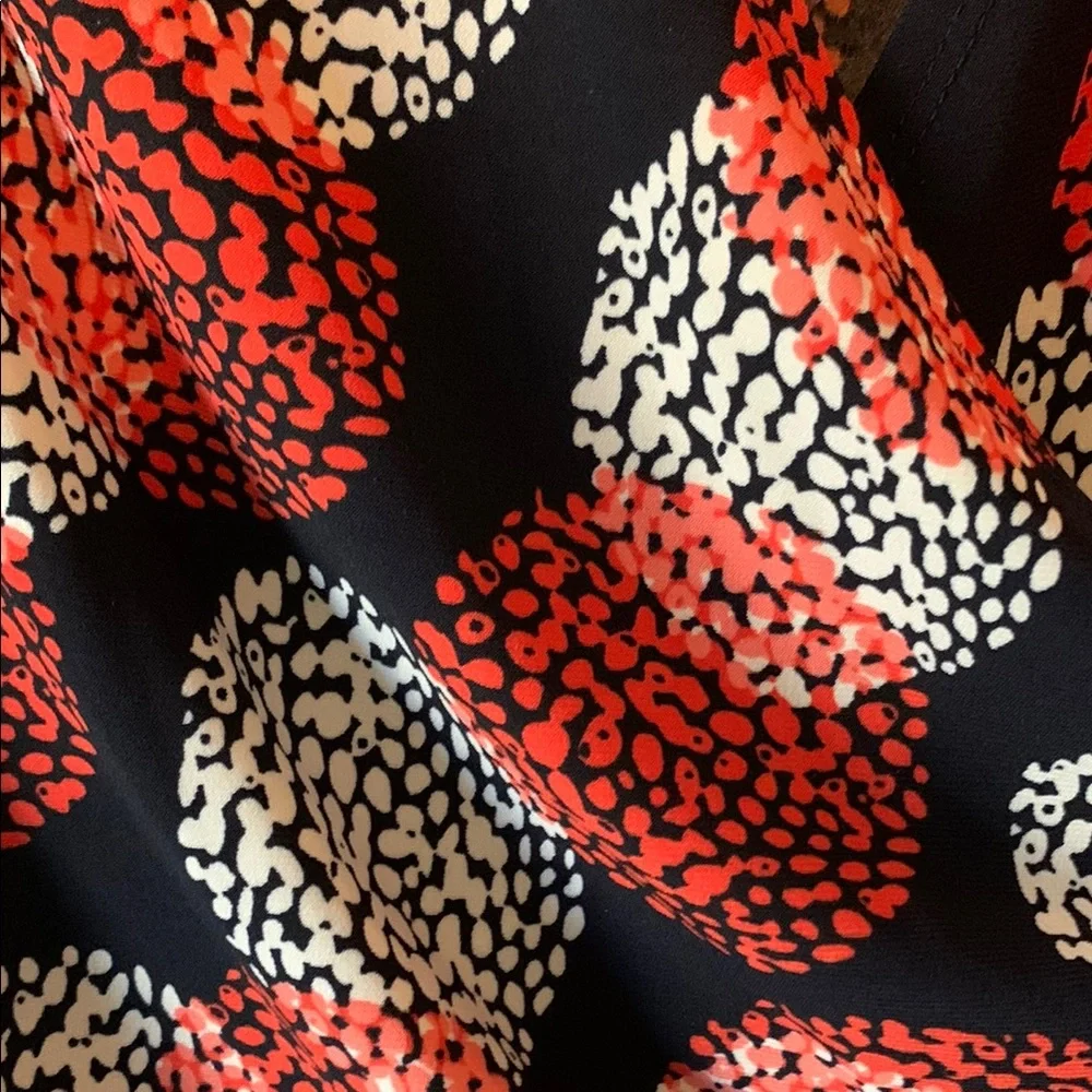 Evan Picone Red and Black Midi Dress - Picture 3 of 6